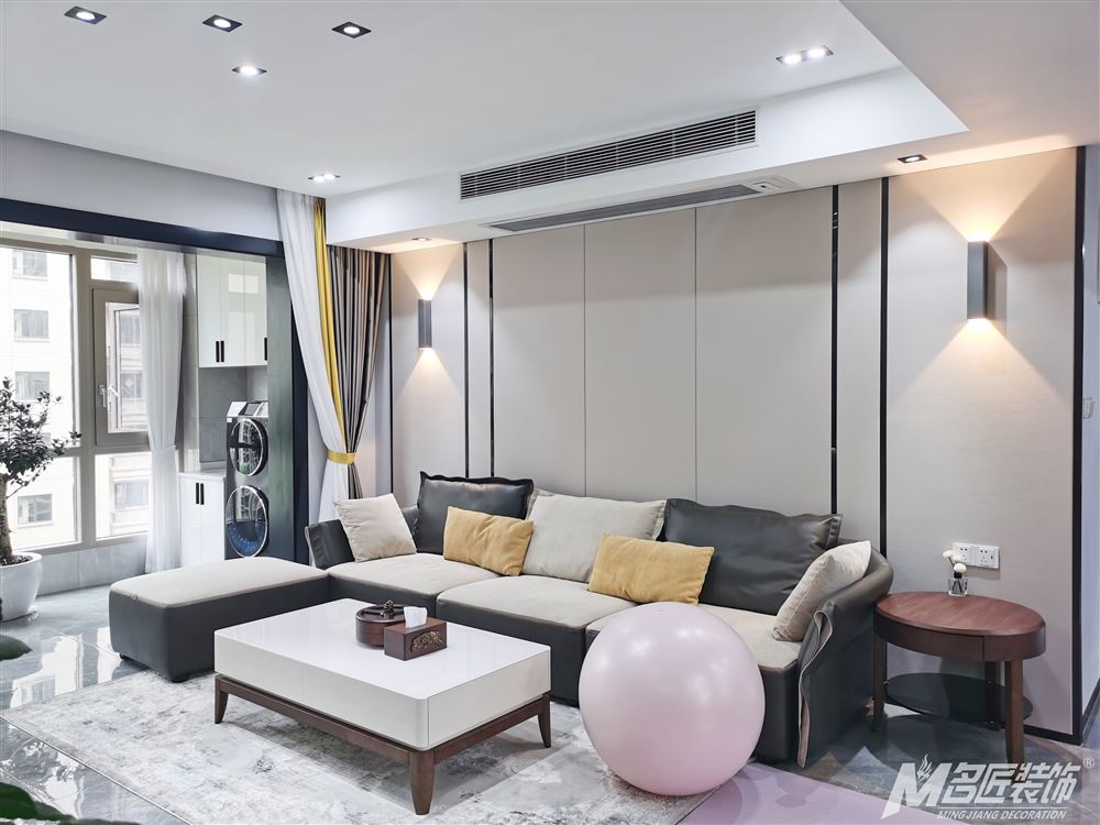 柳州室内装修国华新都142平米-现代简约设计轻奢与精致的双重享受